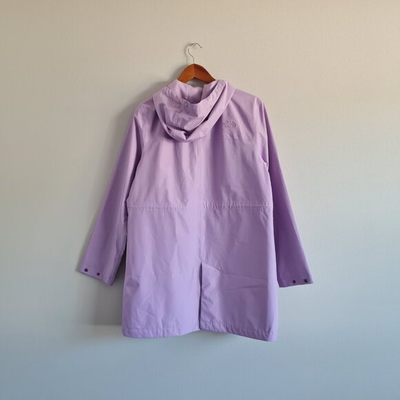 The North Face Woodmont Parka Lupine Purple Large New NWT Pastel Raincoat Jacket - Picture 2 of 6